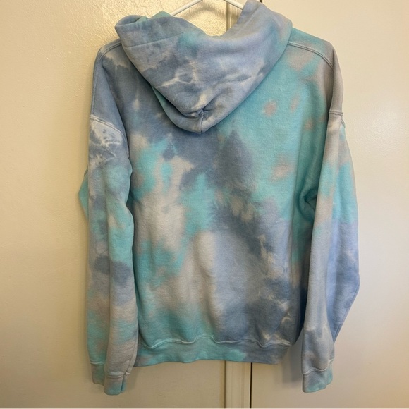 Sigma Kappa Sorority Hoodie Blue Tie-Dye Size Large Pullover Sweatshirt - Picture 4 of 6